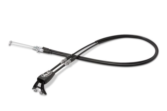 MOTION PRO REV 2 BLACK VINYL THROTTLE PUSH PULL SET HUSKY - 01-1292